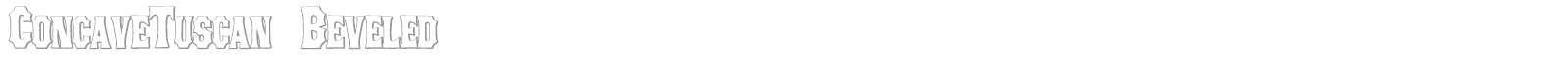 Concave Tuscan font preview